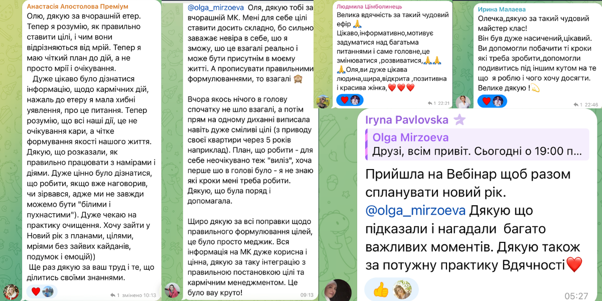 ВІДГУКИ мініленд по цілях 2026